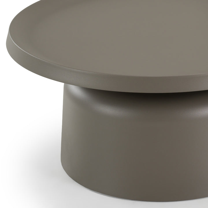 Lanuza - Outdoor Taupe End Coffee Table