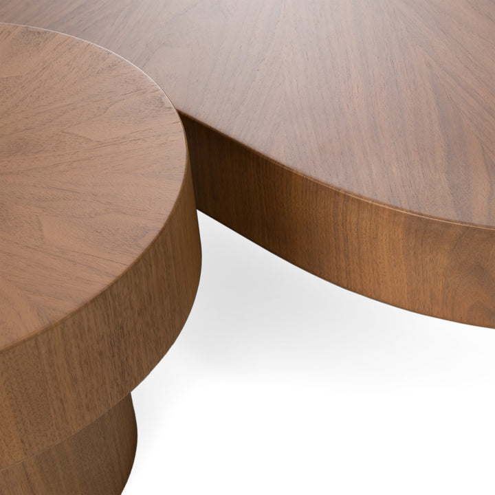 Larch - Modern Walnut Nesting Table Set