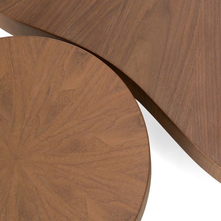 Larch - Modern Walnut Nesting Table Set