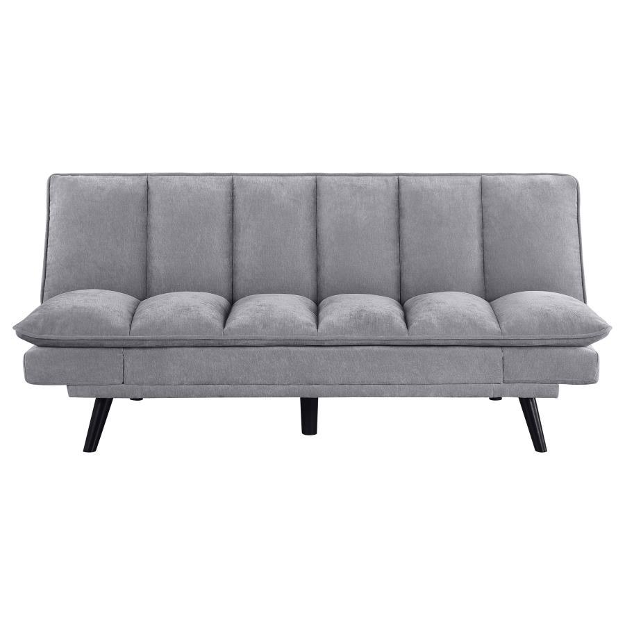 Laredo - Upholstered Tufted Convertible Sofa Bed - Gray Futon Sofa modern furniture Contempo Furniture