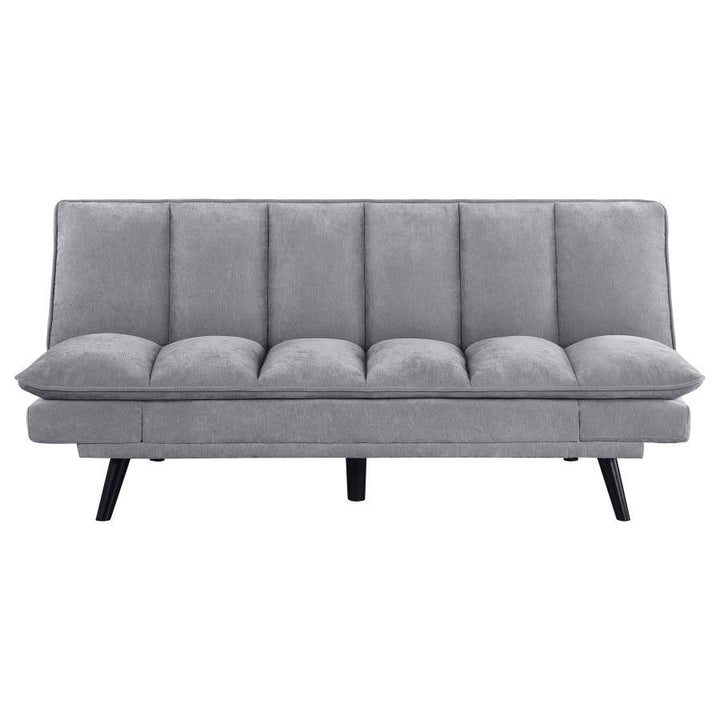 Laredo - Upholstered Tufted Convertible Sofa Bed - Gray Futon Sofa modern furniture Contempo Furniture