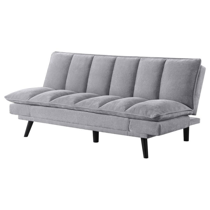 Laredo - Upholstered Tufted Convertible Sofa Bed - Gray Futon Sofa modern furniture Contempo Furniture