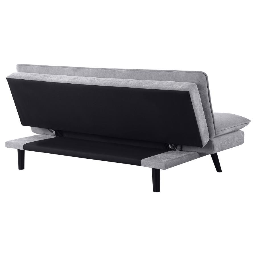 Laredo - Upholstered Tufted Convertible Sofa Bed - Gray Futon Sofa modern furniture Contempo Furniture