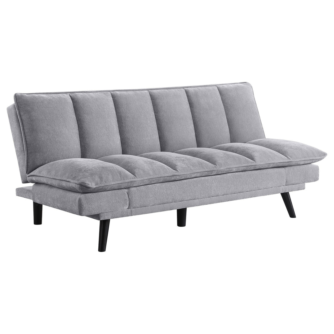 Laredo - Upholstered Tufted Convertible Sofa Bed - Gray Futon Sofa modern furniture Contempo Furniture