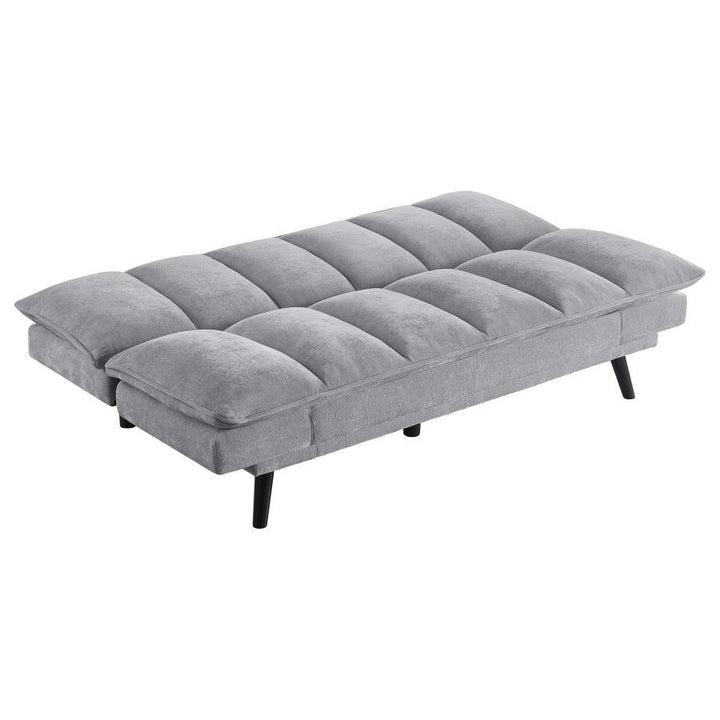 Laredo - Upholstered Tufted Convertible Sofa Bed - Gray Futon Sofa modern furniture Contempo Furniture