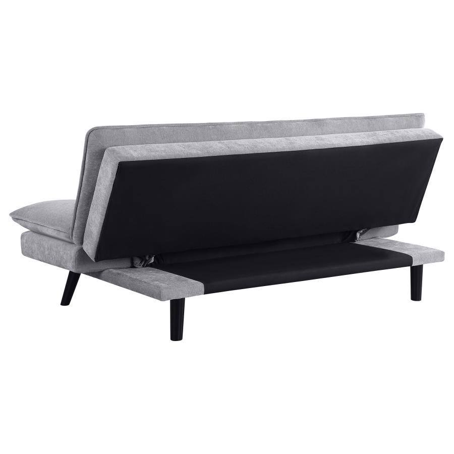 Laredo - Upholstered Tufted Convertible Sofa Bed - Gray Futon Sofa modern furniture Contempo Furniture