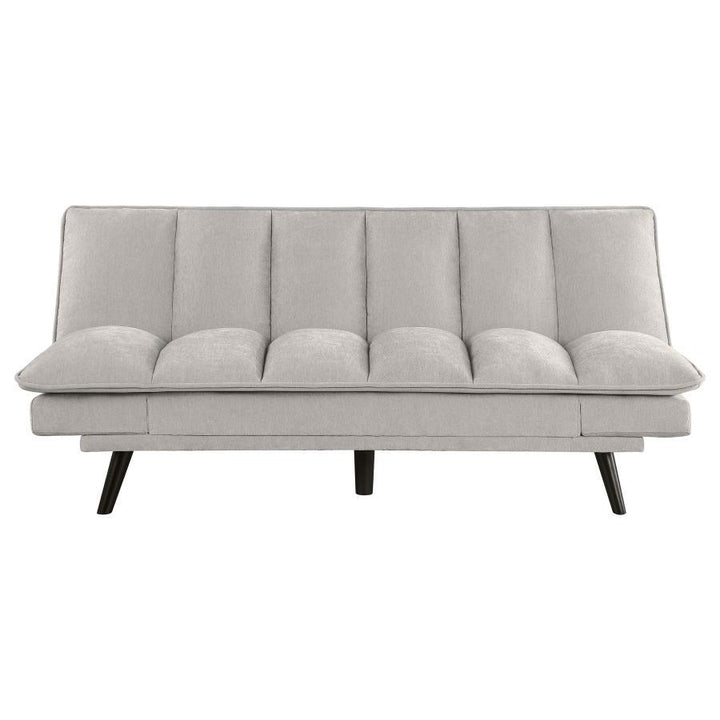 Laredo - Upholstered Tufted Convertible Sofa Bed - Light Gray Futon Sofa modern furniture Contempo Furniture