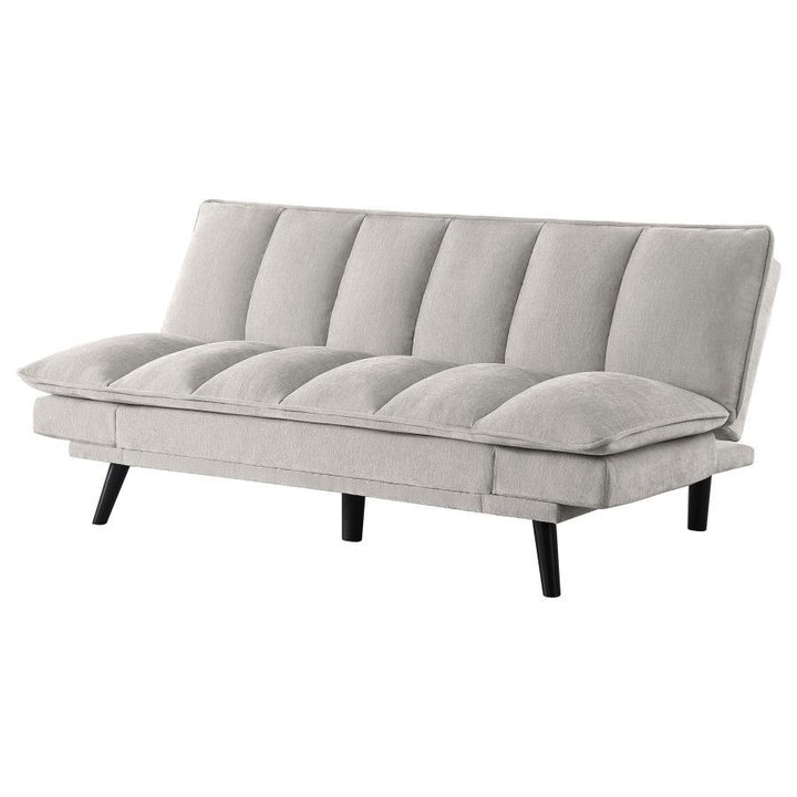 Laredo - Upholstered Tufted Convertible Sofa Bed - Light Gray Futon Sofa modern furniture Contempo Furniture
