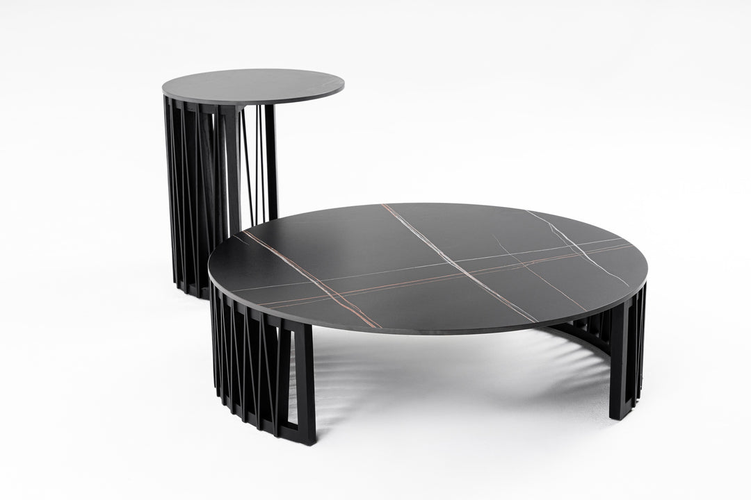 Larimer - Modern Round Coffee Table Set