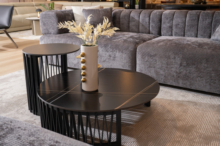 Larimer - Modern Round Coffee Table Set