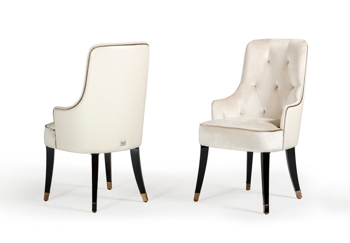Larissa Modern Cream Dining Chair