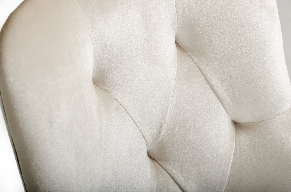 Larissa Modern Cream Dining Chair - View 5