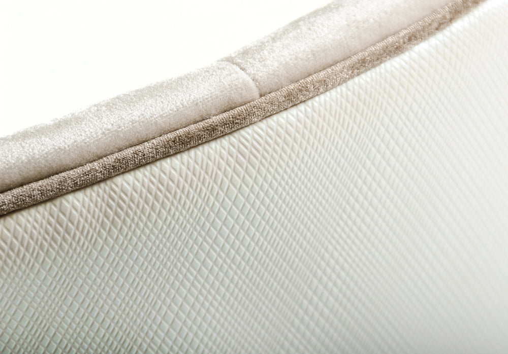 Larissa Modern Cream Dining Chair - View 4