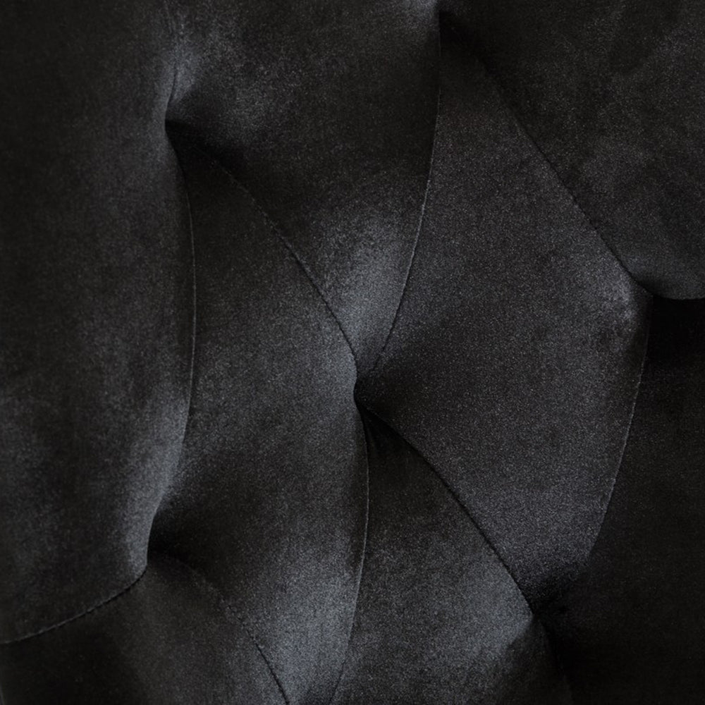 Larissa Modern Black Fabric Dining Chair - View 8