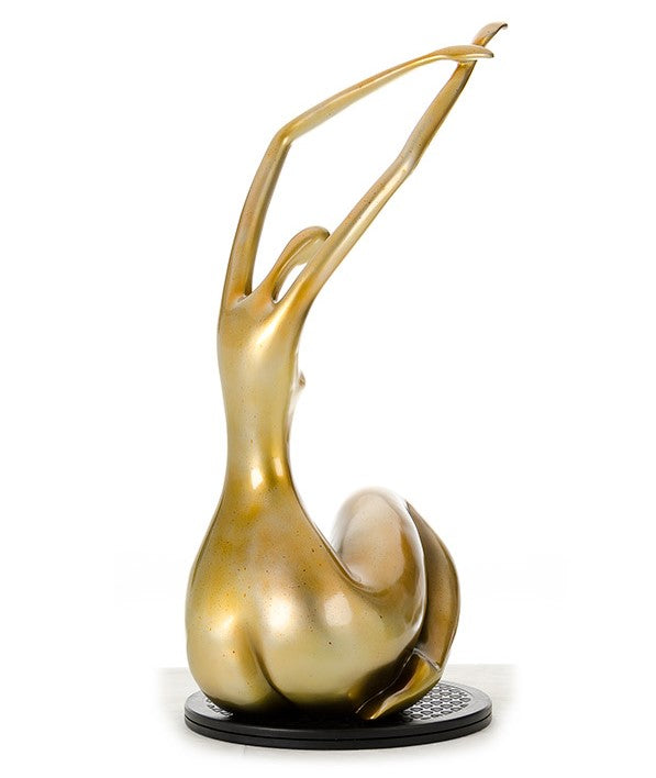 SZ0425 Modern Gold Lass Sculpture
