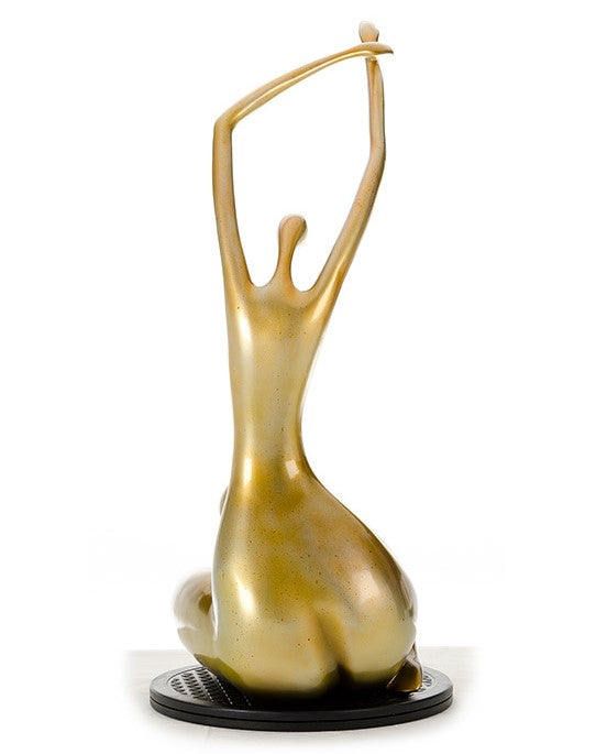 SZ0425 Modern Gold Lass Sculpture - View 5