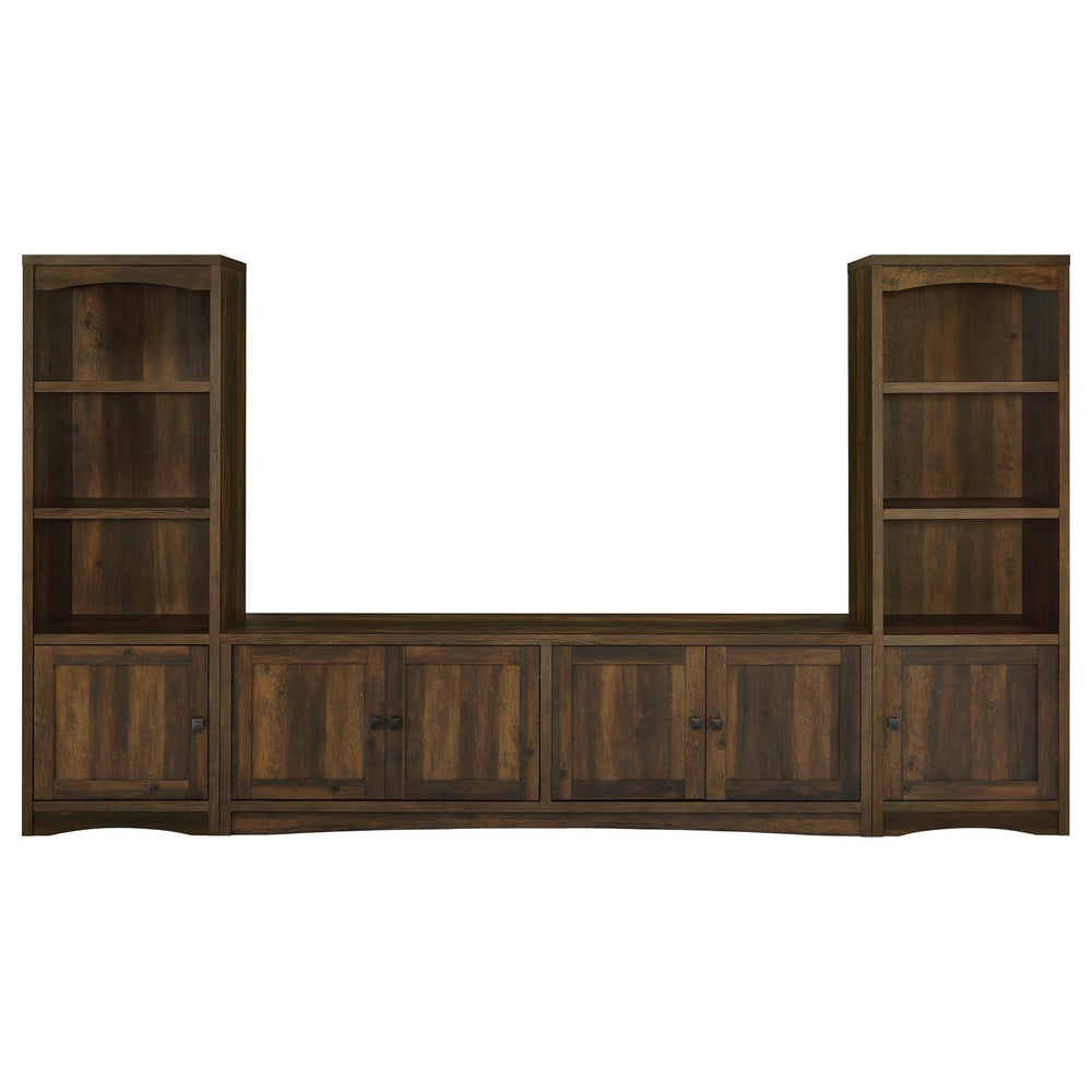 Laughlin - 3 Piece Entertainment Center TV Stand - Dark Pine Entertainment Centers modern furniture Contempo Furniture