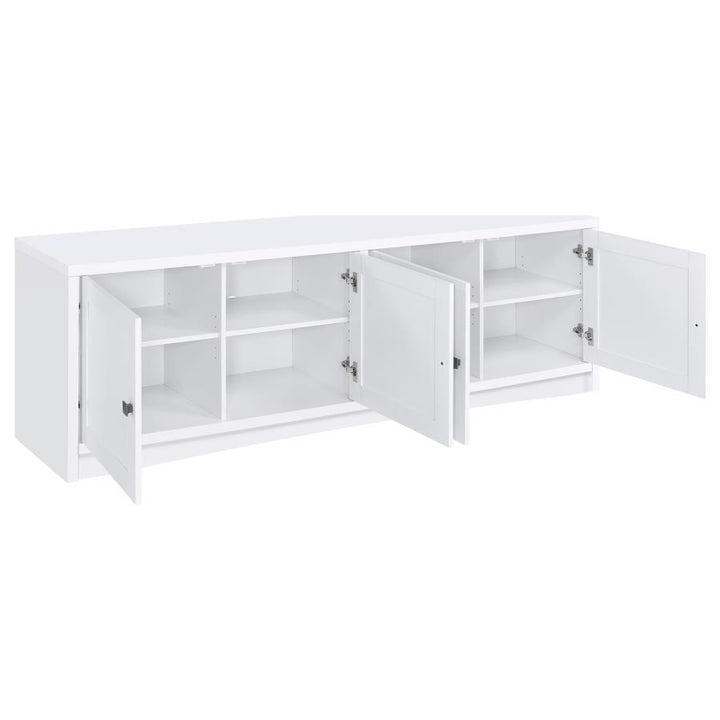 Laughlin - 3 Piece Entertainment Center TV Stand - White Entertainment Centers modern furniture Contempo Furniture