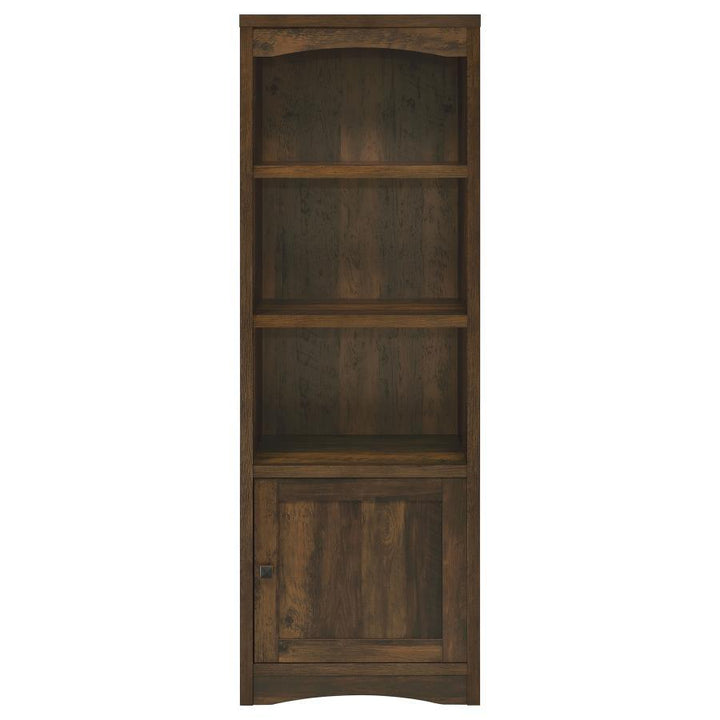 Laughlin - 3 - Shelf Engineered Wood Media Tower - Dark Pine Standard Bookcase modern furniture Contempo Furniture
