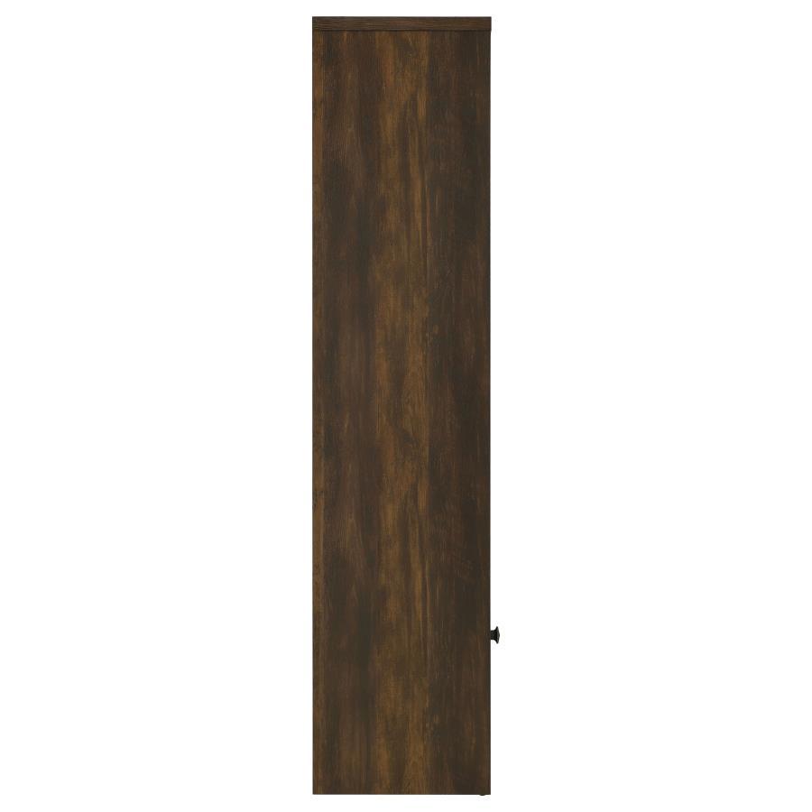Laughlin - 3 - Shelf Engineered Wood Media Tower - Dark Pine Standard Bookcase modern furniture Contempo Furniture