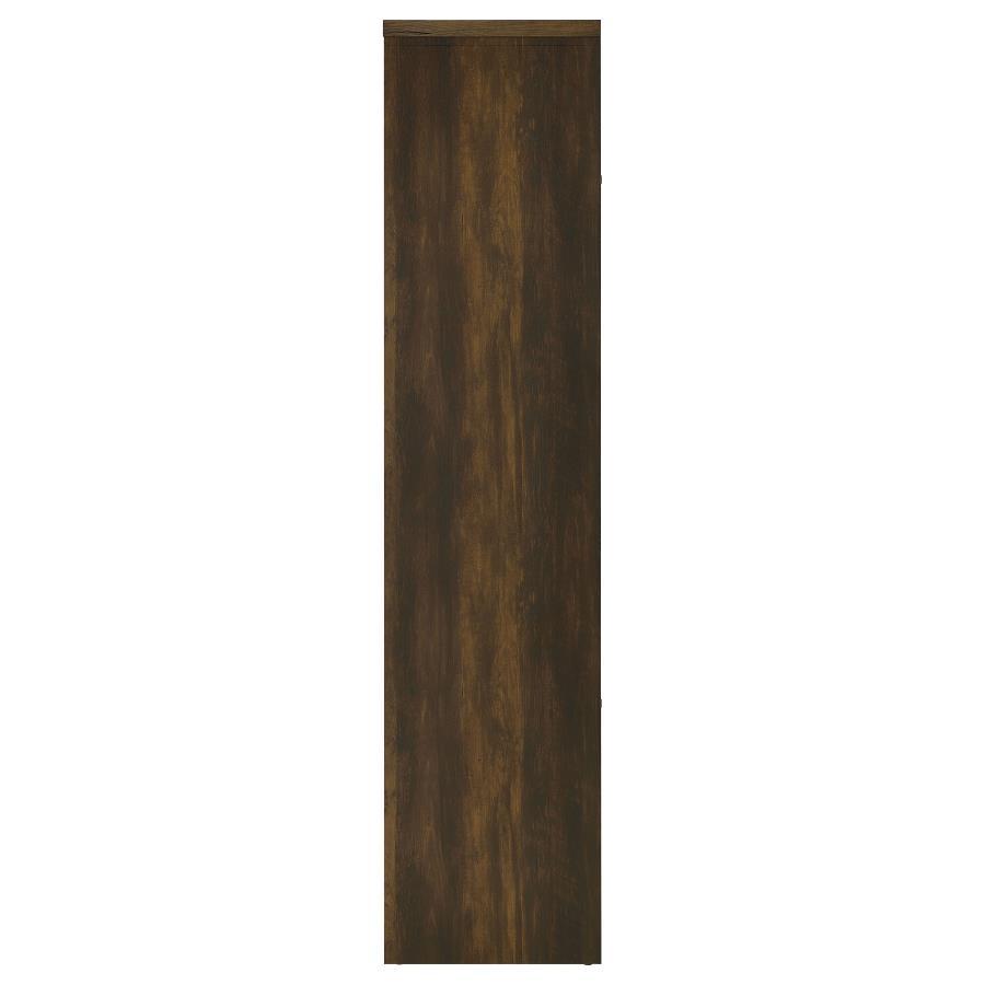 Laughlin - 3 - Shelf Engineered Wood Media Tower - Dark Pine Standard Bookcase modern furniture Contempo Furniture