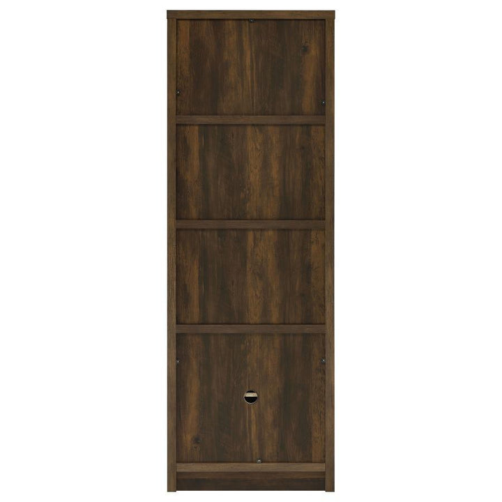 Laughlin - 3 - Shelf Engineered Wood Media Tower - Dark Pine Standard Bookcase modern furniture Contempo Furniture