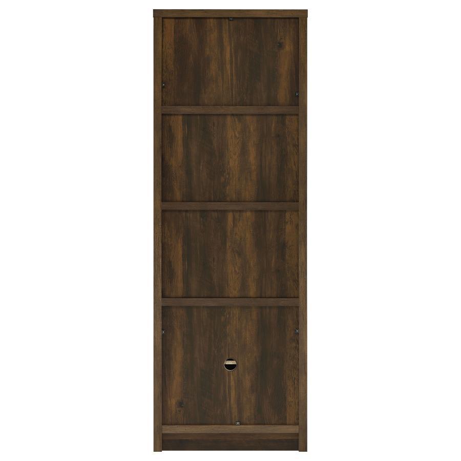 Laughlin - 3 - Shelf Engineered Wood Media Tower - Dark Pine Standard Bookcase modern furniture Contempo Furniture