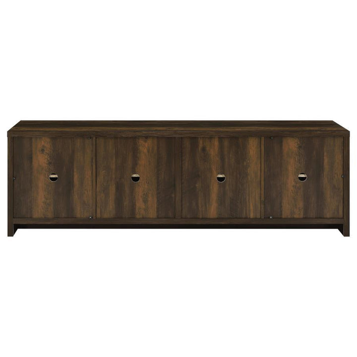 Laughlin - 4 Door Engineered Wood TV Stand - Dark Pine TV Stand modern furniture Contempo Furniture