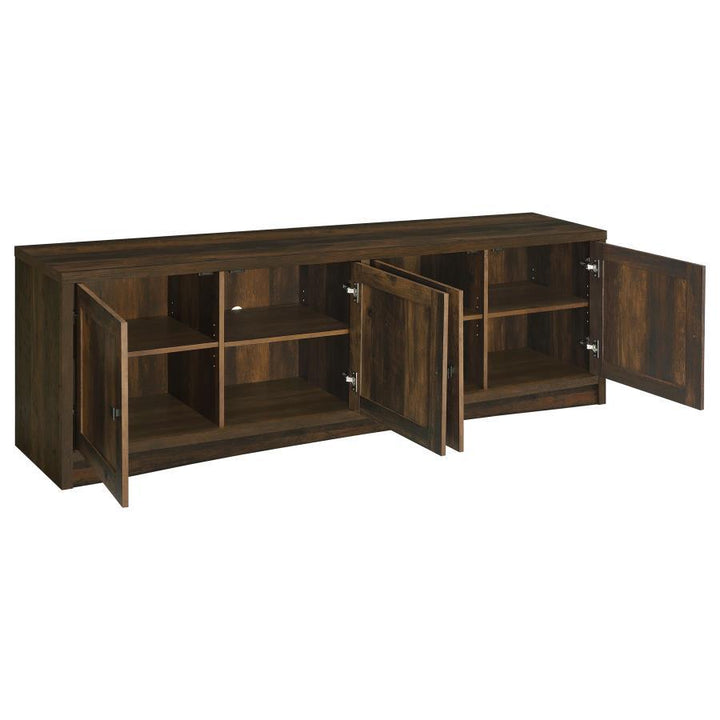 Laughlin - 4 Door Engineered Wood TV Stand - Dark Pine TV Stand modern furniture Contempo Furniture