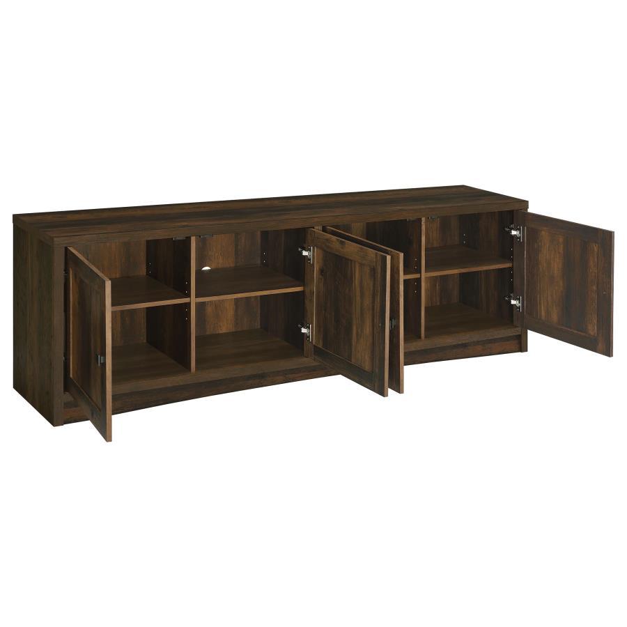 Laughlin - 4 Door Engineered Wood TV Stand - Dark Pine TV Stand modern furniture Contempo Furniture