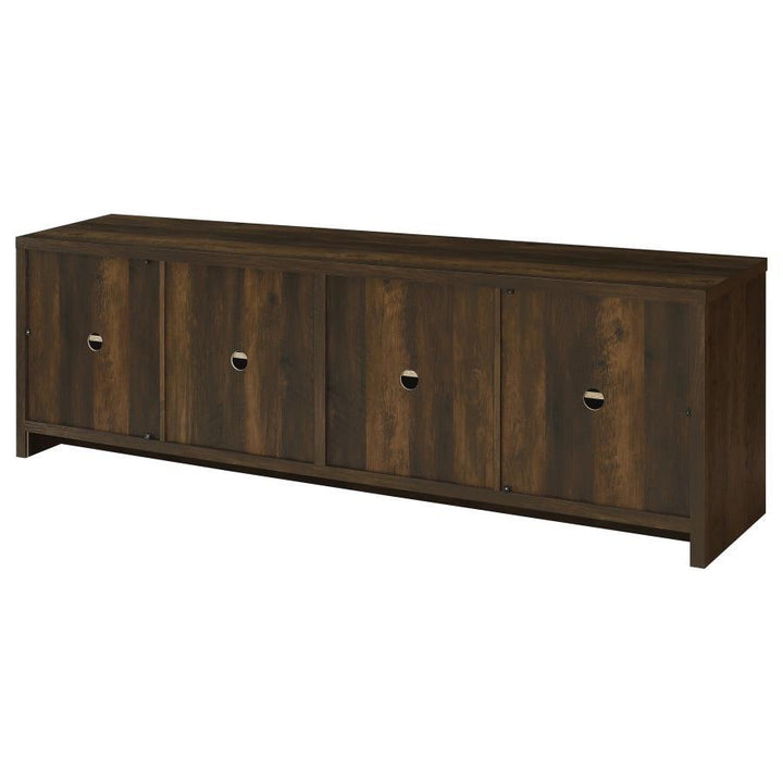 Laughlin - 4 Door Engineered Wood TV Stand - Dark Pine TV Stand modern furniture Contempo Furniture