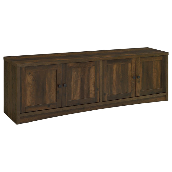 Laughlin - 4 Door Engineered Wood TV Stand - Dark Pine TV Stand modern furniture Contempo Furniture