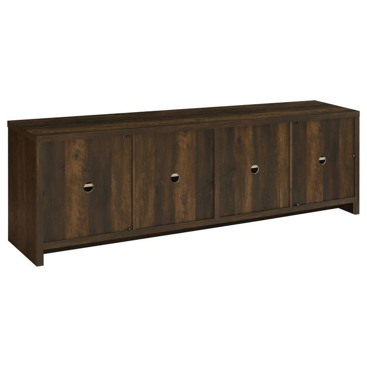 Laughlin - 4 Door Engineered Wood TV Stand - Dark Pine TV Stand modern furniture Contempo Furniture