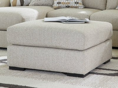 Laurelgrove Oversized Accent Ottoman - Pearl Silver | Ashley Furniture