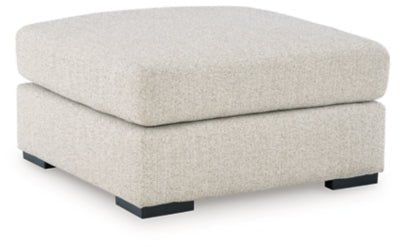 Laurelgrove Oversized Accent Ottoman - Pearl Silver Accent Ottoman modern furniture Contempo Furniture