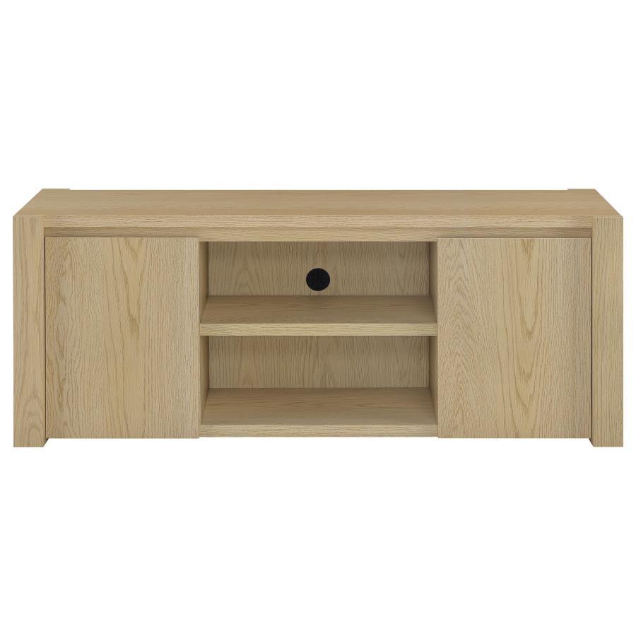 Laurelton - 60" 2 - Door TV Stand Media Console - Light Oak TV Stand modern furniture Contempo Furniture