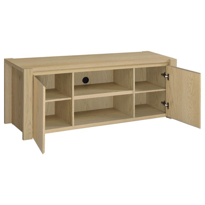 Laurelton - 60" 2 - Door TV Stand Media Console - Light Oak TV Stand modern furniture Contempo Furniture