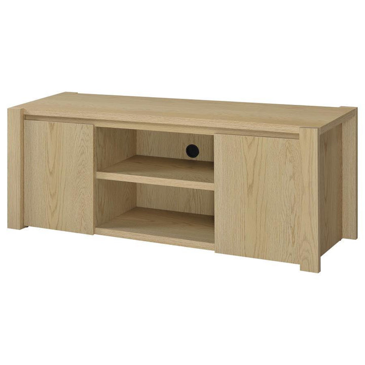 Laurelton - 60" 2 - Door TV Stand Media Console - Light Oak TV Stand modern furniture Contempo Furniture