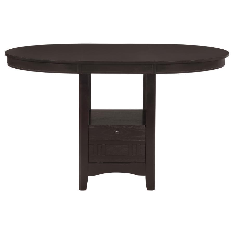 Lavon - 5 Piece Oval Counter Height Dining Set - Espresso 5 - Piece Dining Room Set modern furniture Contempo Furniture