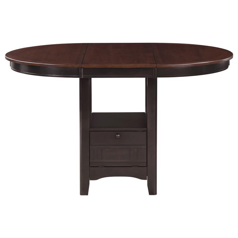 Lavon - 5 Piece Oval Counter Height Dining Set - Light Chestnut 5 - Piece Dining Room Set modern furniture Contempo Furniture