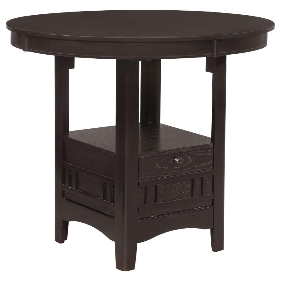 Lavon - Oval Extension Counter Dining Table - Espresso Counter Table modern furniture Contempo Furniture