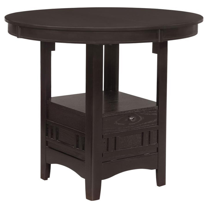 Lavon - Oval Extension Counter Dining Table - Espresso Counter Table modern furniture Contempo Furniture