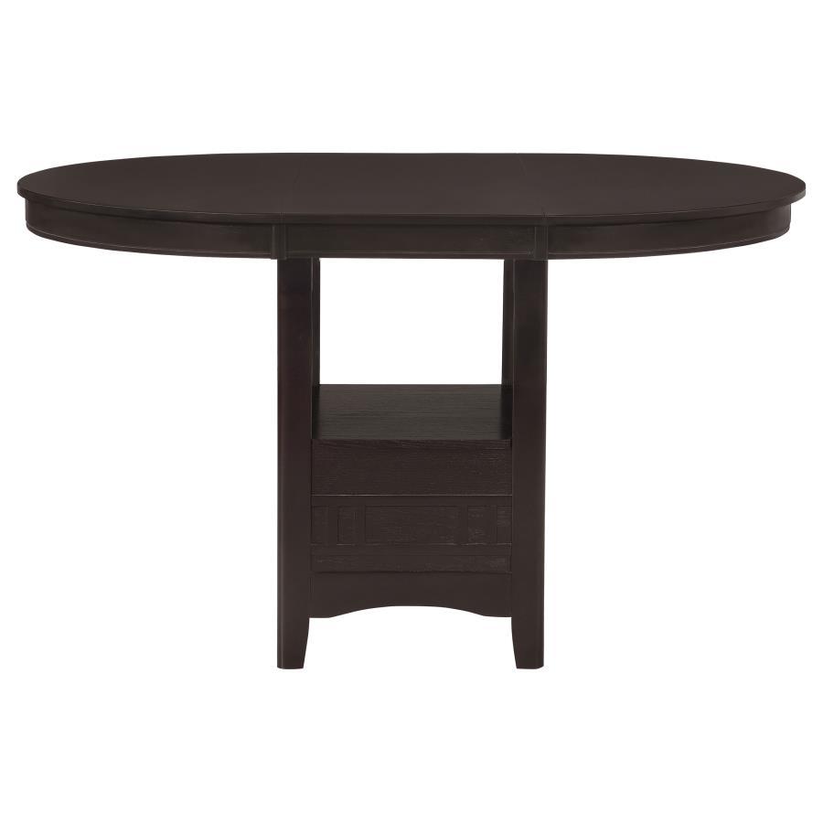Lavon - Oval Extension Counter Dining Table - Espresso Counter Table modern furniture Contempo Furniture