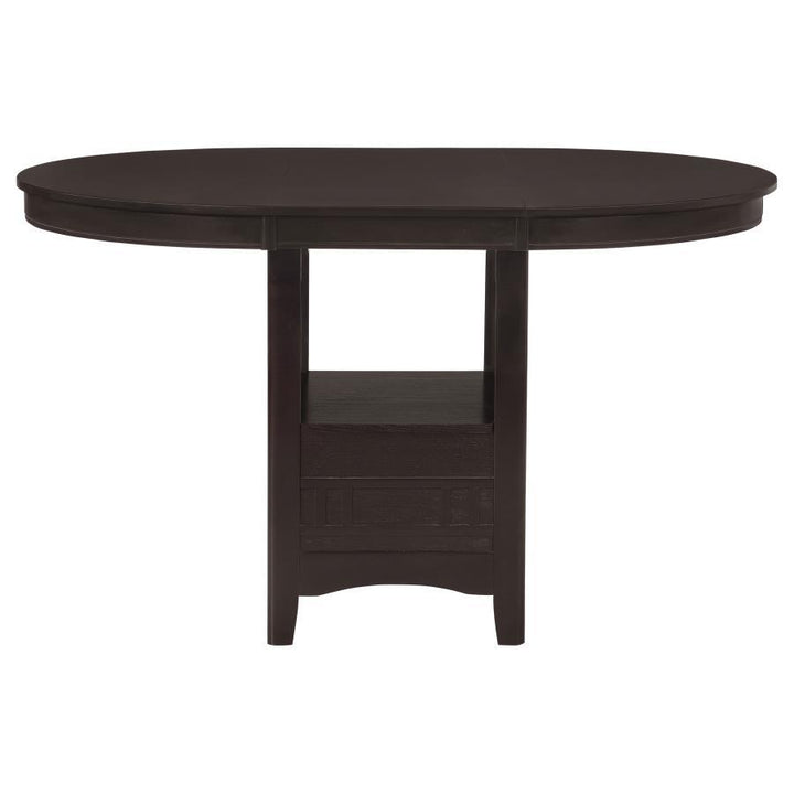 Lavon - Oval Extension Counter Dining Table - Espresso Counter Table modern furniture Contempo Furniture