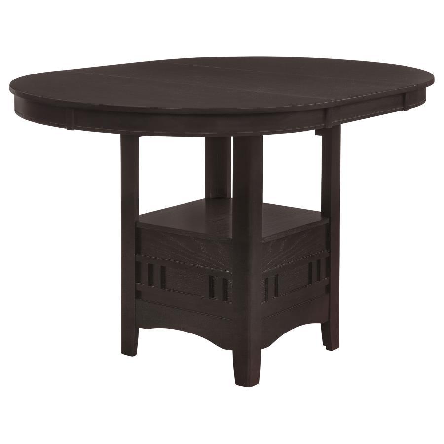 Lavon - Oval Extension Counter Dining Table - Espresso Counter Table modern furniture Contempo Furniture