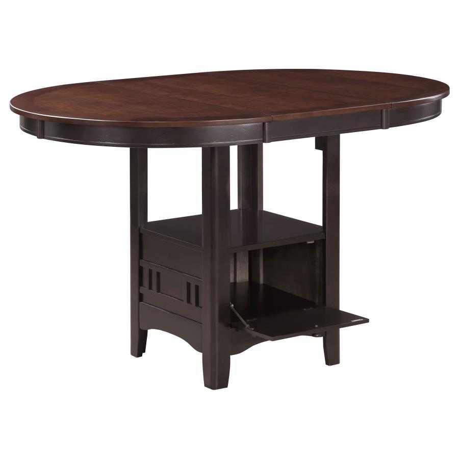 Lavon - Oval Extension Counter Dining Table - Light Chestnut Counter Table modern furniture Contempo Furniture