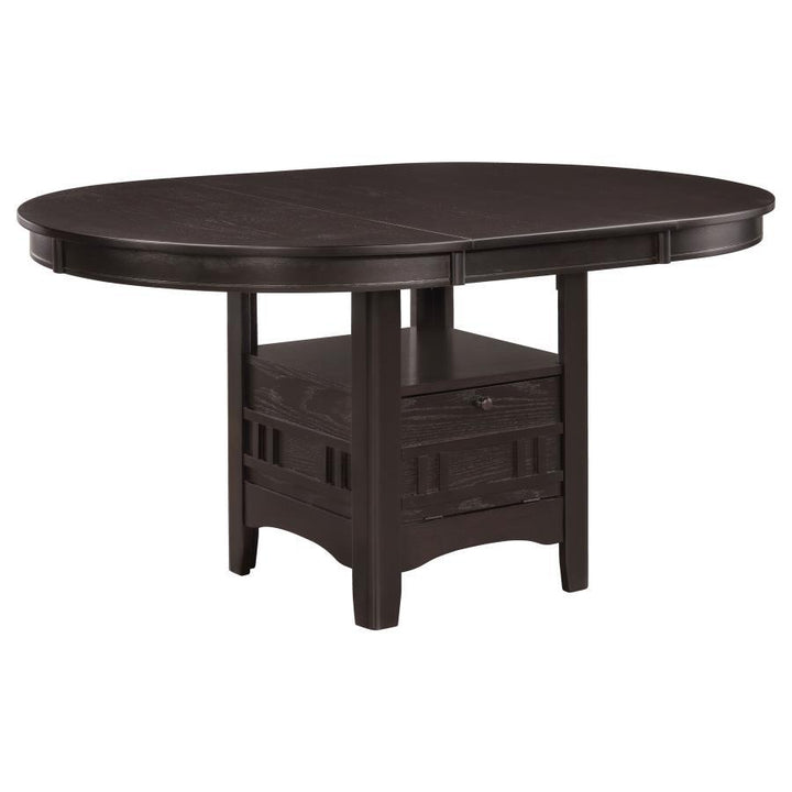 Lavon - Oval Extension Leaf Dining Table - Espresso Dining Table with Extension modern furniture Contempo Furniture