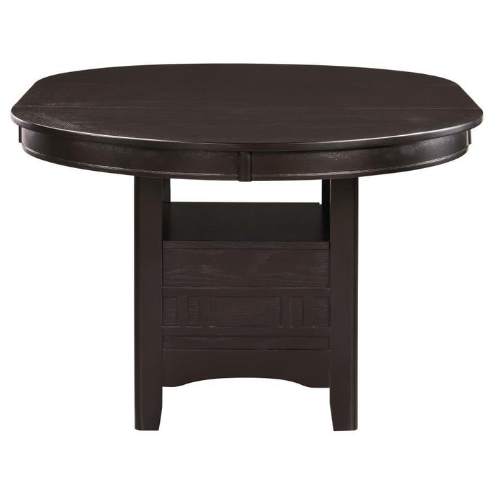 Lavon - Oval Extension Leaf Dining Table - Espresso Dining Table with Extension modern furniture Contempo Furniture