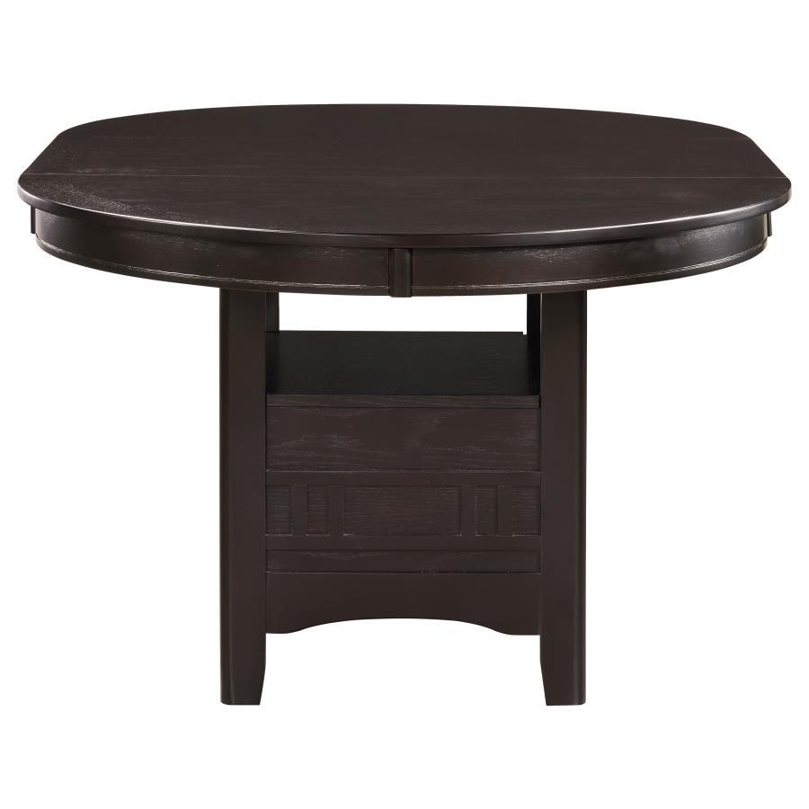 Lavon - Oval Extension Leaf Dining Table - Espresso Dining Table with Extension modern furniture Contempo Furniture