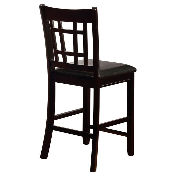 Lavon - Wood Counter Chair (Set of 2) - Black And Espresso Stool Set modern furniture Contempo Furniture